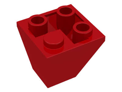 Lego (U) ~ Slope Inverted 45 2 x 2 Double Convex ~ [Red]