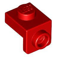 Lego (N) ~ Bracket 1 x 1 - 1 x 1 ~ [Red]