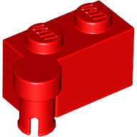 Lego (U) ~ Hinge Brick 1 x 4 Swivel Top ~ [Red]