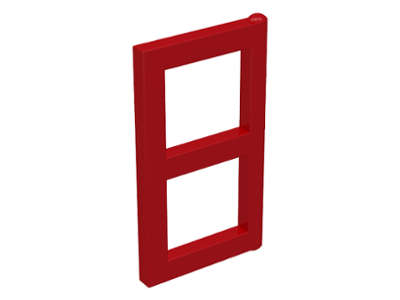 Lego (U) ~ Pane for Window 1 x 2 x 3 ~ [Red]