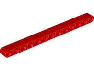 Lego (N) ~ Technic Liftarm Thick 1 x 13 ~ [Red]
