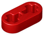 Lego (U) ~ Technic Liftarm Thin 1 x 2 - Axle Holes ~ [Red]