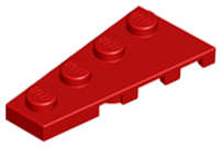Lego (U) ~ Wedge Plate 4 x 2 Left ~ [Red]