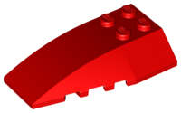 Lego (U) ~ Wedge 6 x 4 Triple Curved ~ [Red]