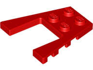 Lego (N) ~ Wedge Plate 4 x 4 ~ [Red]