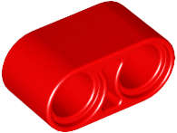 Lego (N) ~ Technic Liftarm Thick 1 x 2 ~ [Red]