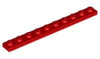 Lego (U) ~ Plate 1 x 10 ~ [Red]