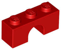 Lego (N) ~ Arch 1 x 3 ~ [Red]