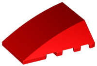 Lego (N) ~ Wedge 4 x 4 Triple Curved No Studs ~ [Red]