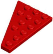 Lego (U) ~ Wedge Plate 6 x 4 Right ~ [Red]