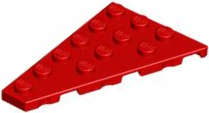 Lego (U) ~ Wedge Plate 6 x 4 Left ~ [Red]
