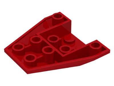 Lego (U) ~ Wedge 4 x 4 Triple Inverted with Connections between 2 Studs ~ [Red]