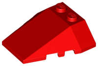 Lego (U) ~ Wedge 4 x 4 Triple with Stud Notches ~ [Red]