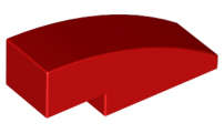 Lego (N) ~ Slope Curved 3 x 1 ~ [Red]