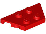 Lego (N) ~ Wedge Plate 2 x 4 ~ [Red]