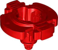 Lego (N) ~ Turntable 7 x 6 1/2 x 4 with Gear 16 Tooth Base (Ninjago Dragon Spinjitzu Spinner ~ [Red]
