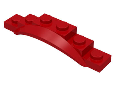 Lego (N) ~ Vehicle Mudguard 1 1/2 x 6 x 1 with Arch ~ [Red]