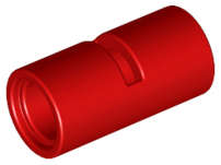 Lego (N) ~ Technic Pin Connector Round 2L with Slot (Pin Joiner Round) ~ [Red]