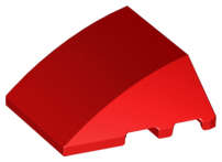 Lego (N) ~ Wedge 4 x 3 Triple Curved No Studs ~ [Red]