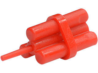 Lego (N) ~ Minifigure Utensil Dynamite Sticks Bundle ~ [Red]