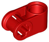 Lego (N) ~ Technic Axle and Pin Connector Perpendicular ~ [Red]