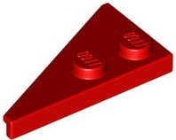 Lego (N) ~ Wedge Plate 4 x 2 Right Pointed ~ [Red]