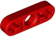 Lego (N) ~ Technic Liftarm Thin 1 x 3 - Axle Holes ~ [Red]
