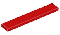 Lego (N) ~ Tile 1 x 6 ~ [Red]