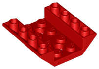 Lego (N) ~ Slope Inverted 45 4 x 4 Double with 2 Holes ~ [Red]
