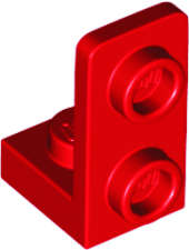 Lego (N) ~ Bracket 1 x 1 - 1 x 2 Inverted ~ [Red]
