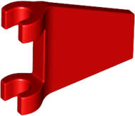 Lego (N) ~ Flag 2 x 2 Trapezoid with Flared Edge ~ [Red]