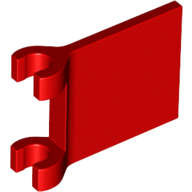 Lego (N) ~ Flag 2 x 2 Square with Flared Edge ~ [Red]