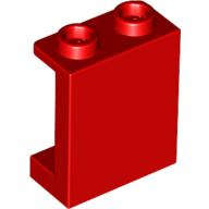 Lego (N) ~ Panel 1 x 2 x 2 with Side Supports - Hollow Studs ~ [Red]