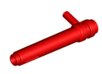 Lego (N) ~ Cylinder 1 x 5 1/2 with Bar Handle (Friction Cylinder) ~ [Red]