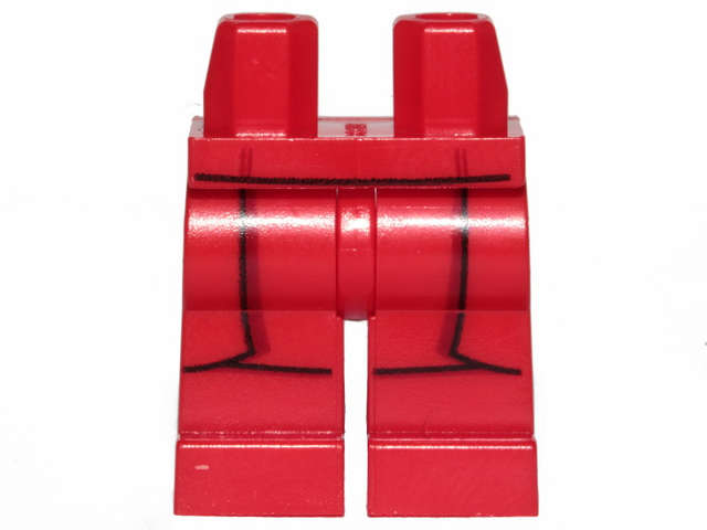 Lego (N) ~ Hips and Legs with SW Elite Praetorian Guard Robe Pattern ~ [Red]