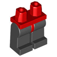 Lego Used - Hips and Black Legs~ [Red]