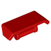 Lego (N) ~ Vehicle Spoiler with Bar Handle ~ [Red]