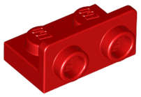 Lego (N) ~ Bracket 1 x 2 - 1 x 2 Inverted ~ [Red]
