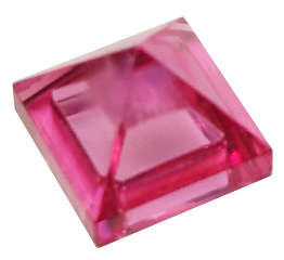 Lego (N) ~ Slope 45 1 x 1 x 2/3 Quadruple Convex Pyramid ~ [Trans-Dark Pink]