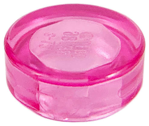 Lego (N) ~ Tile Round 1 x 1 ~ [Trans-Dark Pink]