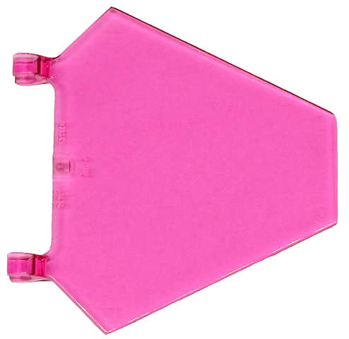 Lego (N) ~ Flag 5 x 6 Hexagonal ~ [Trans-Dark Pink]
