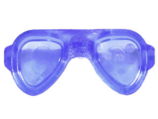 Lego (N) ~ Friends Accessories Sunglasses / Glasses with Small Pin ~ [Trans-Purple]