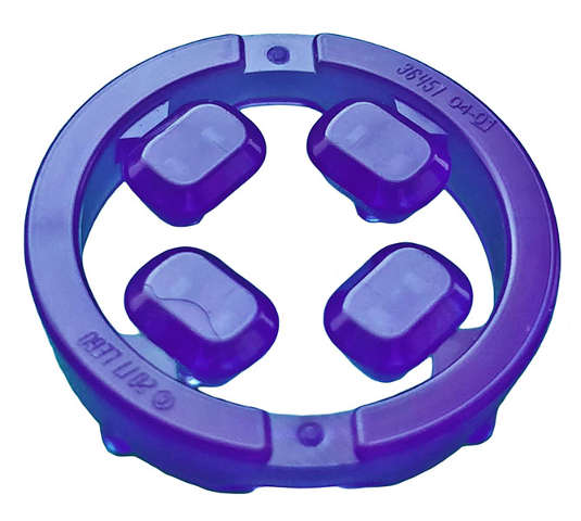 Lego (N) ~ Rock Faceted with Small Pin (Infinity Stone) 4 on Sprue ~ [Trans-Purple]