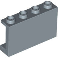 Lego (N) ~ Panel 1 x 4 x 2 with Side Supports - Hollow Studs ~ [Sand Blue]