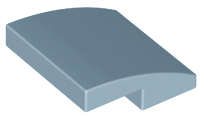 Lego (N) ~ Slope Curved 2 x 2 x 2/3 ~ [Sand Blue]