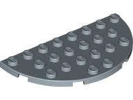 Lego NEW - Plate Round Half 4 x 8~ [Sand Blue]