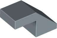 Lego (N) ~ Slope 45 2 x 1 with Cutout without Stud ~ [Sand Blue]