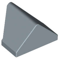 Lego (U) ~ Slope 45 2 x 1 Double / Inverted with Bottom Stud Holder ~ [Sand Blue]