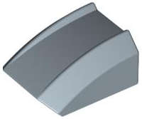 Lego (N) ~ Slope Curved 2 x 2 Lip ~ [Sand Blue]