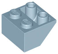 Lego (N) ~ Slope Inverted 45 2 x 2 with Flat Bottom Pin ~ [Sand Blue]